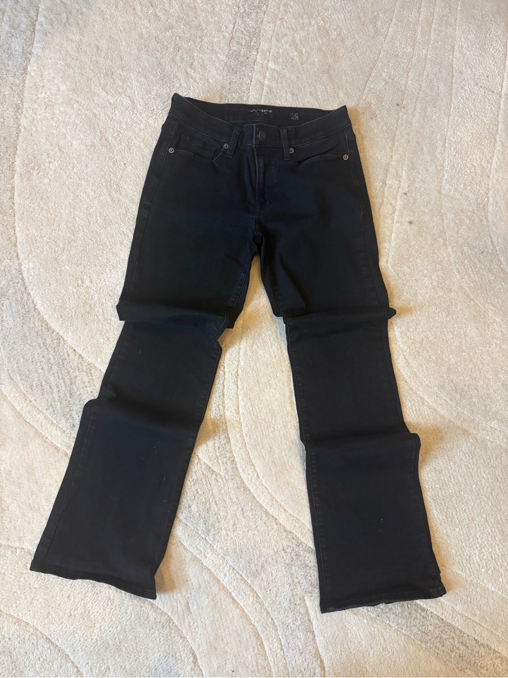 Lucky brand black jeans 6/28 sweet boot cut